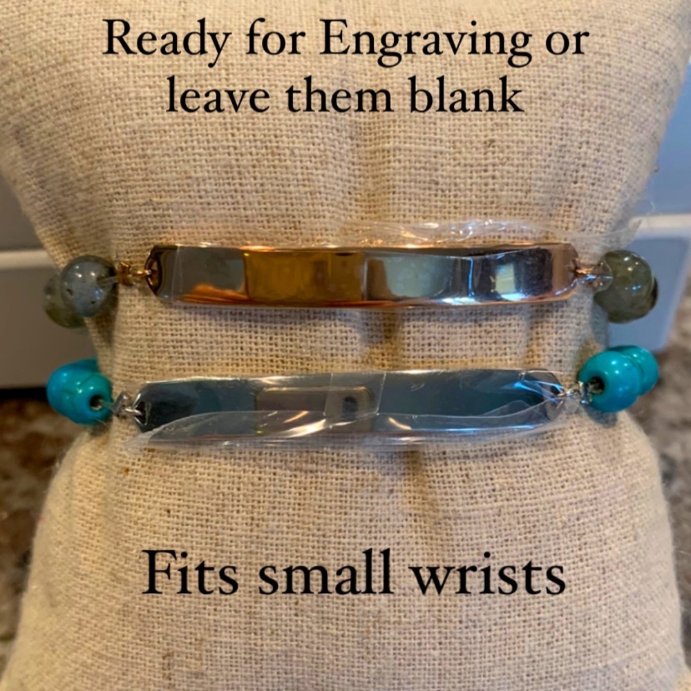 Stretch bracelets, great for smaller wrists